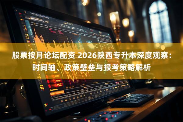 股票按月论坛配资 2026陕西专升本深度观察：时间轴、政策壁垒与报考策略解析