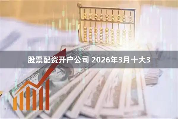 股票配资开户公司 2026年3月十大3